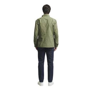 Green Cotton Full-Length Jacket