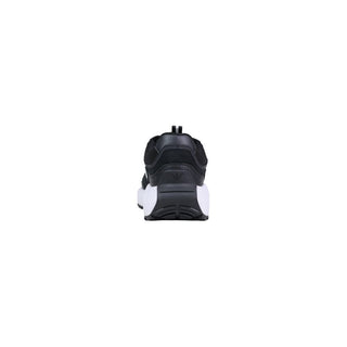 Black And White Polyethylene Athletic Sneakers