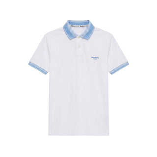 White Cotton Men Polo