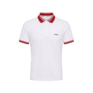 White Cotton Men Polo
