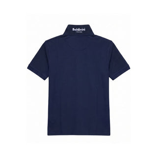 Blue Cotton Men's Polo-Shirt