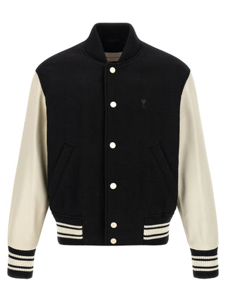 Bicolor Virgin Wool Bomber