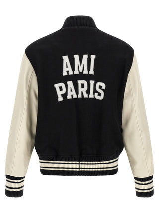 Bicolor Virgin Wool Bomber