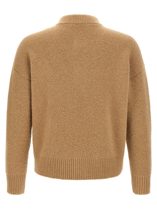 Beige Alpaca Leather Cardigan