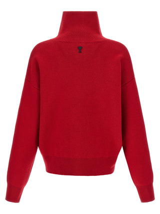Red Wool Cardigan