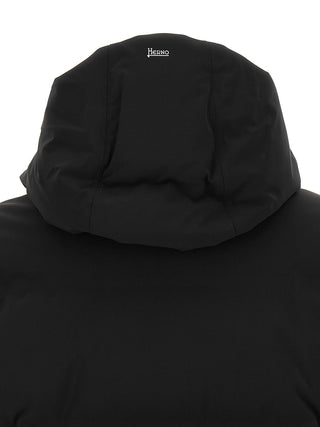 Black Polyamide Full-Length Jacket