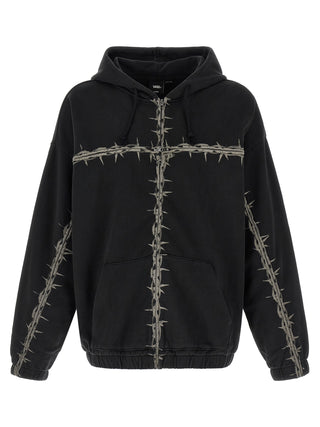 Black Cotton Sweatshirt