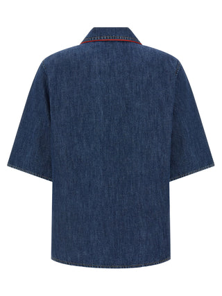 Blue Cotton Blouse