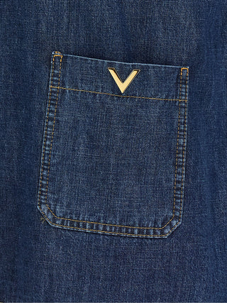 Blue Cotton Blouse