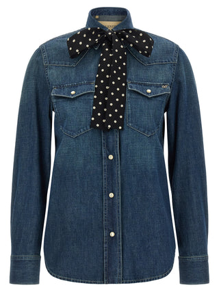 Blue Cotton Blouse