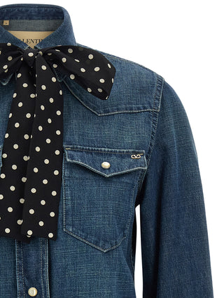 Blue Cotton Blouse