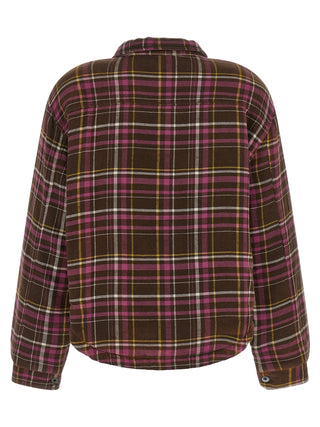 Brown Cotton Shell Jacket