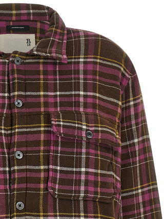 Brown Cotton Shell Jacket