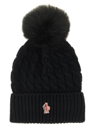 Black Virgin Wool Beanie
