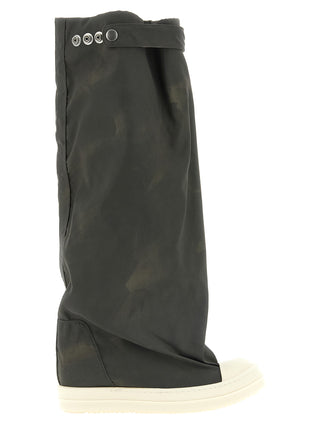 Gray Nylon Over The Knee
