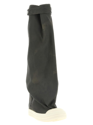 Gray Nylon Over The Knee