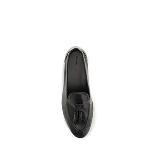 Black Calf Leather Bos Taurus Slip-On Loafers