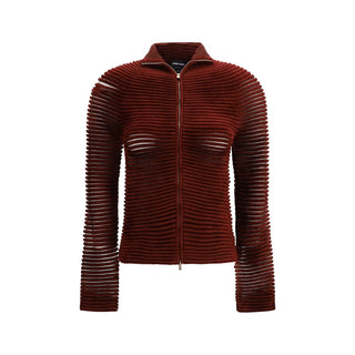 Bordeaux Viscose Cardigan