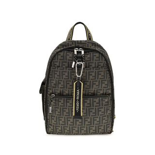 Brown Polyester Backpack