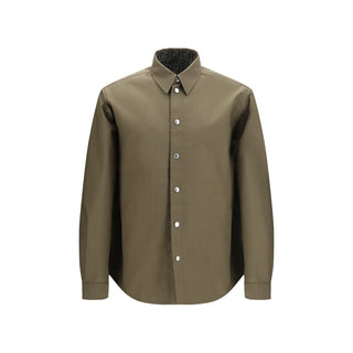 Bicolor Polyester Full-Length Jacket
