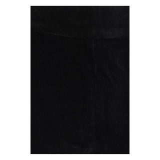 Black Cotton Flared Pants