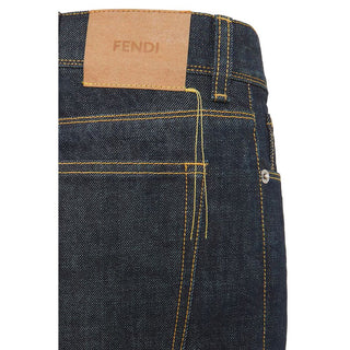Blue Cotton Slim Fit Jeans