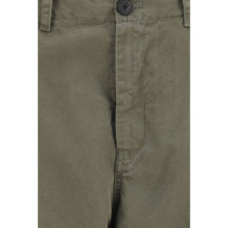 Bicolor Cotton Cargo Pants