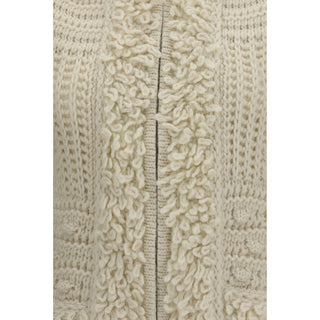 White Wool Oves Aries Sleeveless Jacket