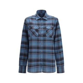 Blue Cotton Pattern Shirt