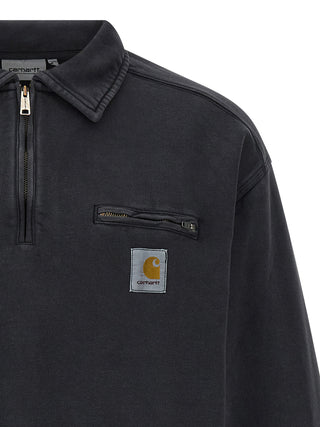 Black Cotton Sweatshirt
