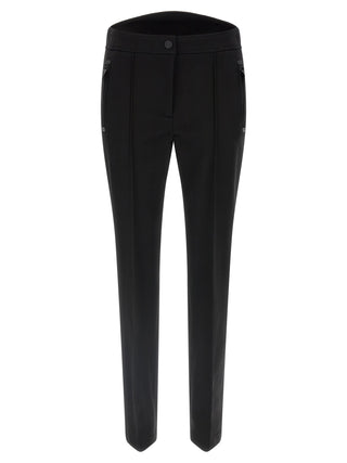 Black Polyamide Athletic Pants