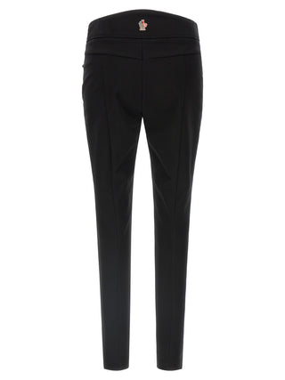 Black Polyamide Athletic Pants