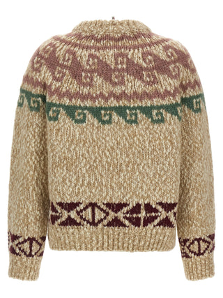 Beige Wool Cardigan