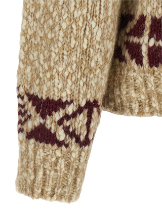 Beige Wool Cardigan