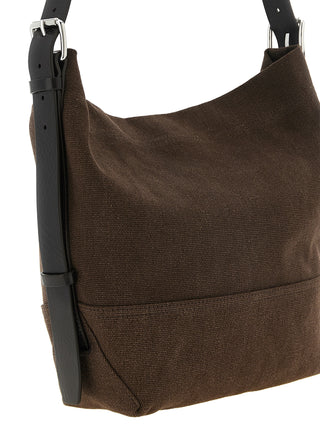 Brown Cotton Tote Bag