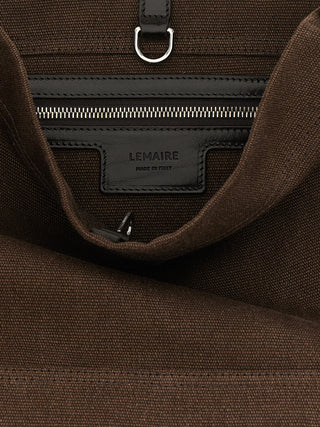 Brown Cotton Tote Bag