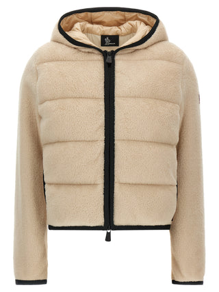 Beige Polyester Hoodie