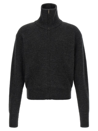 Gray Wool Cardigan