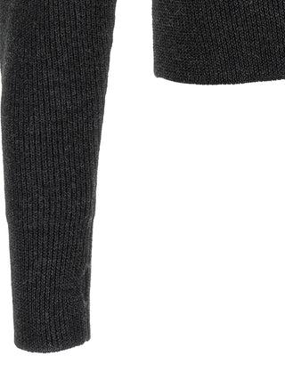 Gray Wool Cardigan