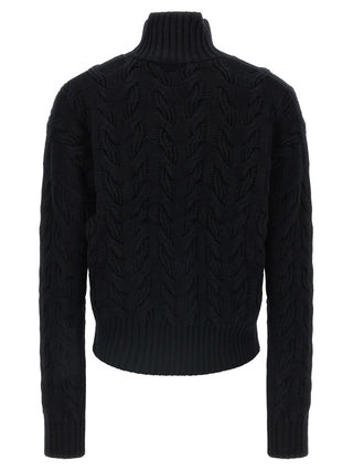 Black Wool Cardigan