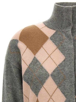 Gray Wool Cardigan