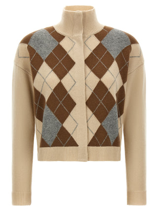 Beige Wool Cardigan