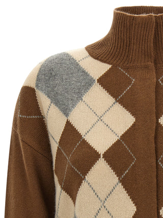 Brown Wool Cardigan