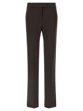 Brown Virgin Wool Dress Pants