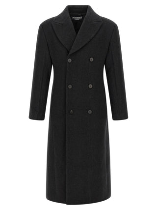 Gray Virgin Wool Coat