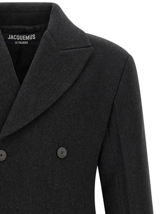 Gray Virgin Wool Coat