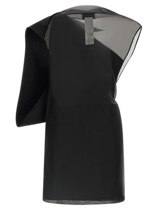 Black Wool Short Dress