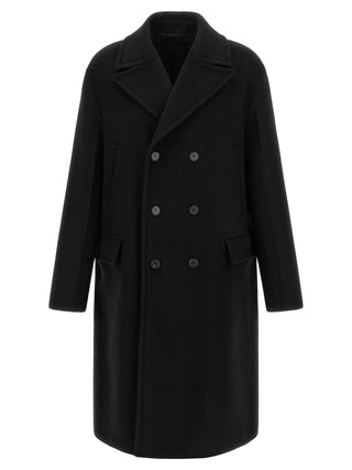 Black Virgin Wool Coat