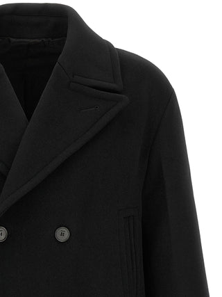 Black Virgin Wool Coat