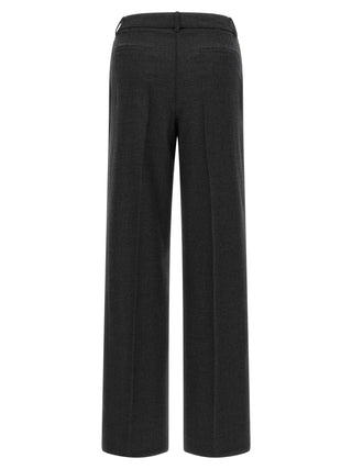Gray Virgin Wool Dress Pants
